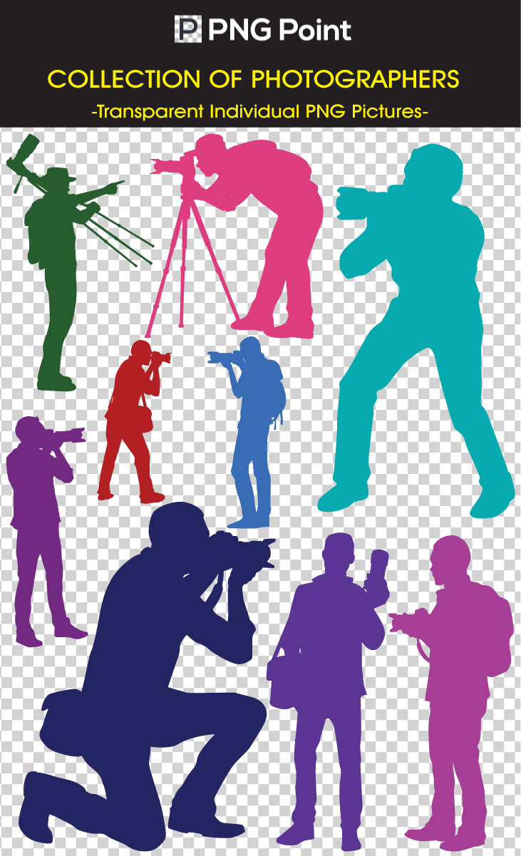 Silhouette Images, Icons And Clip Arts Of Photographers - Illustration (731x1201), Png Download