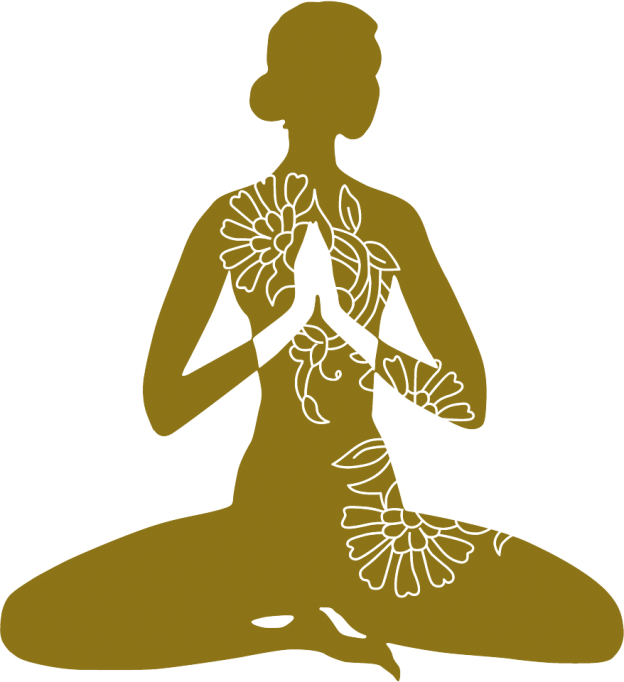 Yoga Silhouette Png - Siluetas De Yoga Png (624x682), Png Download
