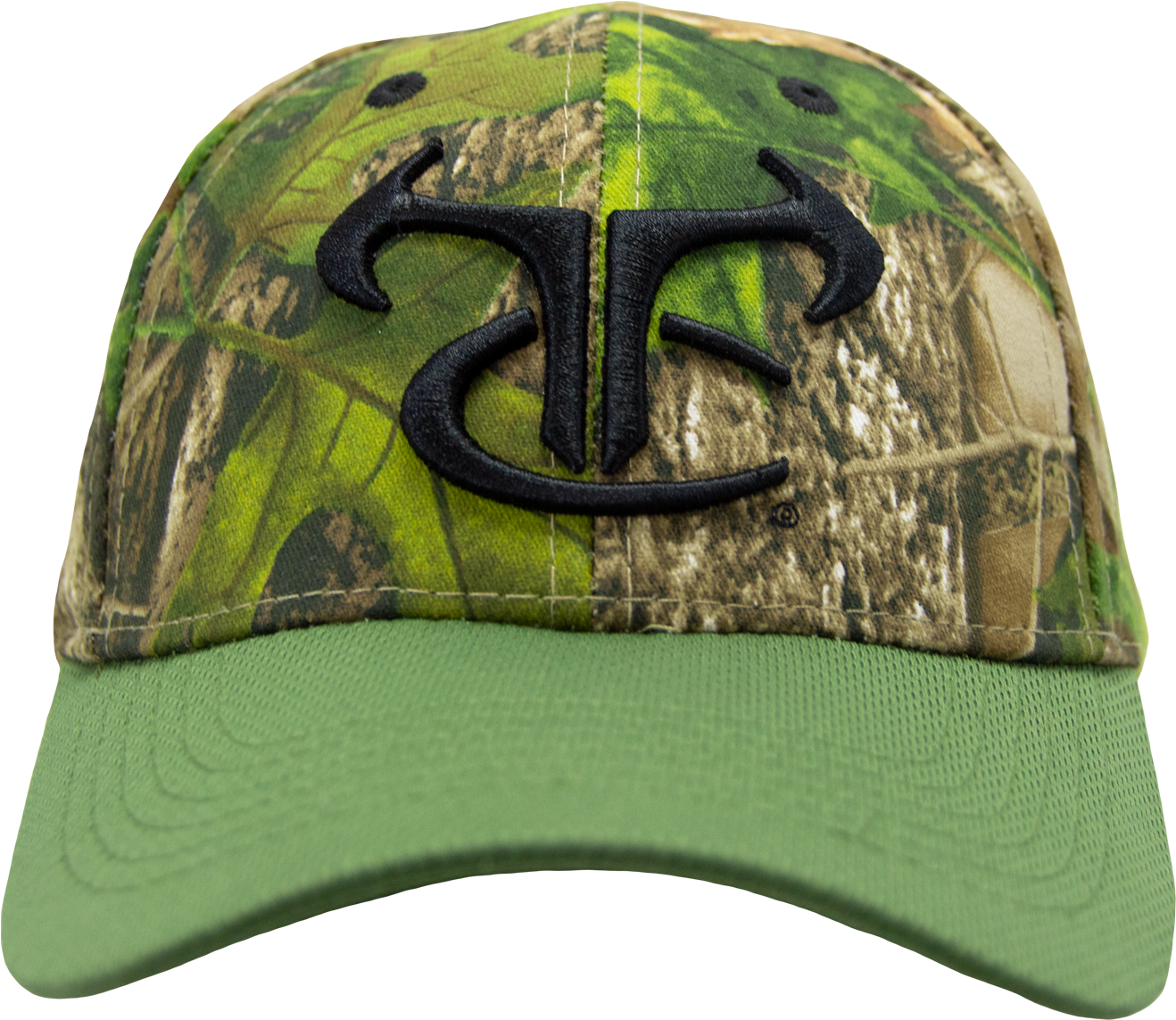 0783 Htc Green Truetimber Logo Ball Cap W/ Olive Bill (1800x1200), Png Download
