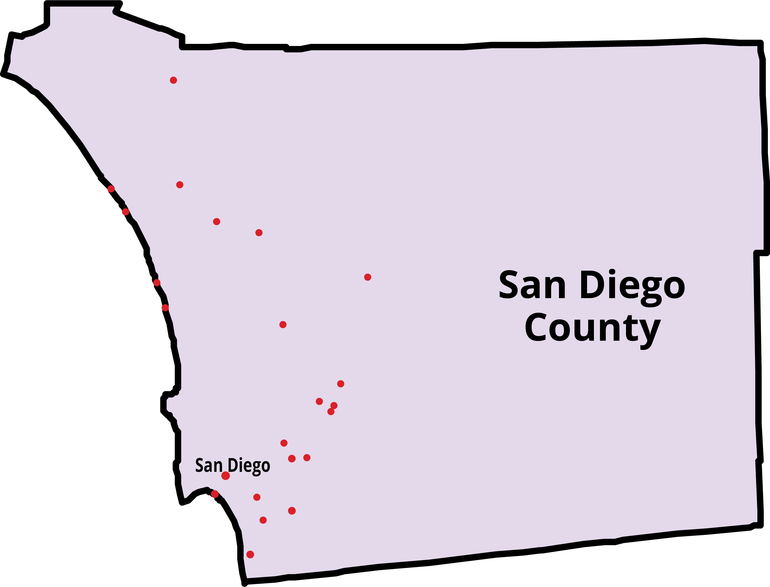 We Serve Two Counties - College (3000x2288), Png Download