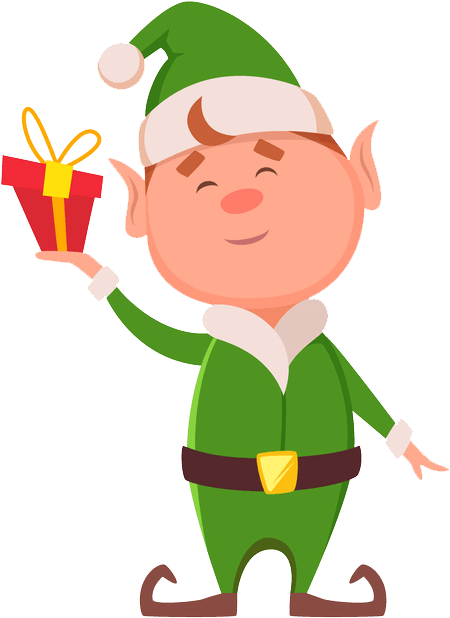 The Naughty Elves Will Be Hard At Work On The 24th - Christmas Characters Vector (522x721), Png Download