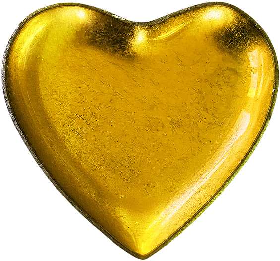Valentine's Day Record Spending Due To Gold Love Trade - Heart (640x553), Png Download