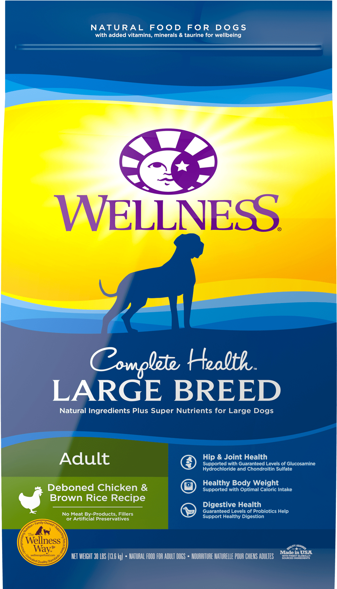 Dog Food - Wellness Complete Health Large Breed (2000x2000), Png Download