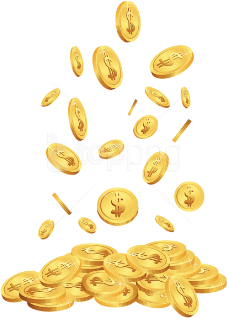 Free Png Download Transparent Cents Clipart Png Photo - Coins Falling (480x663), Png Download