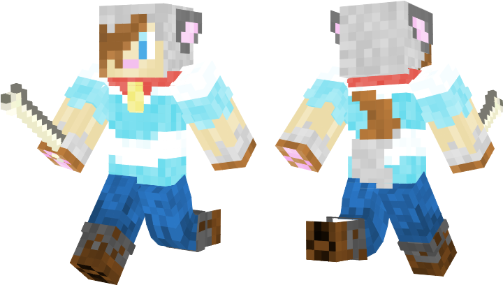 Minecraft Skin I Made For My Homie @sammstown Their - Graphic Design (763x419), Png Download