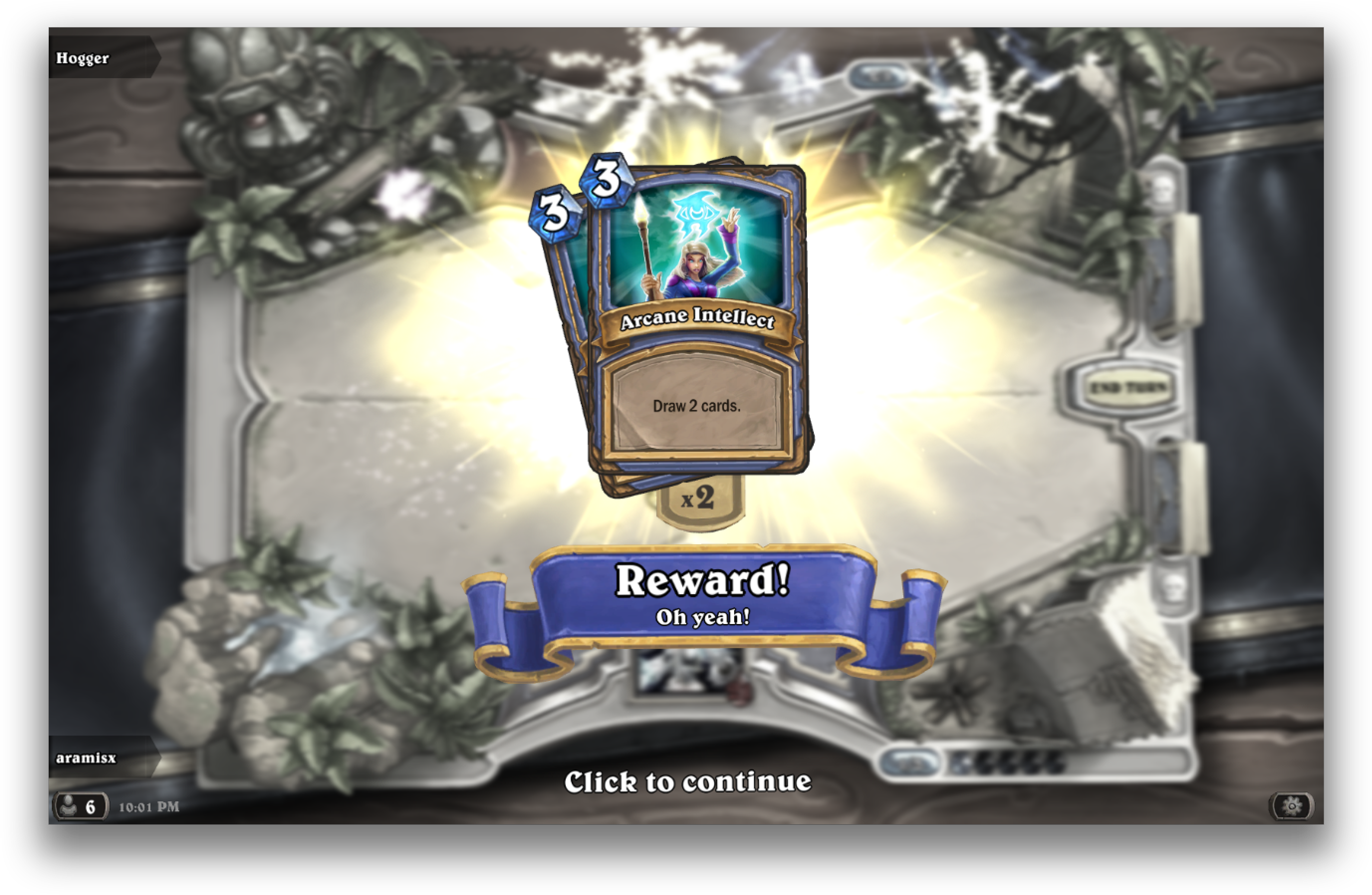 4 Reward - Rank 1 Hearthstone (2788x1828), Png Download