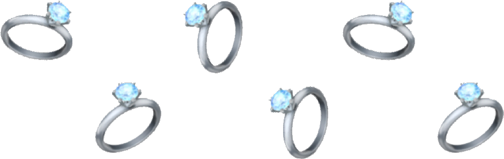 Emoji Sticker - Engagement Ring (1024x334), Png Download