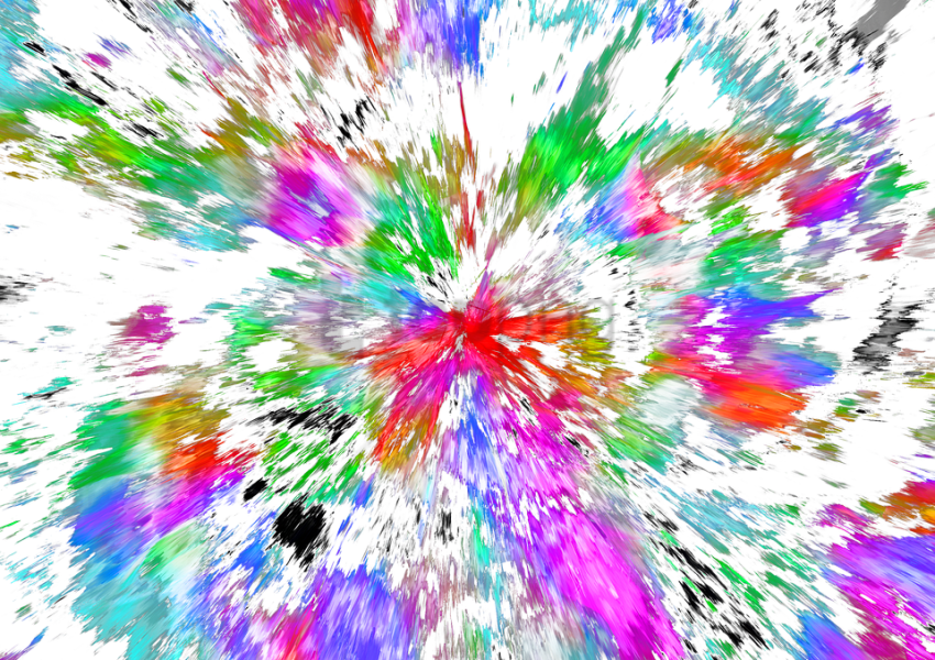 Free Png Abstract Color Transparent Png Image With - Explosão De Cores Png (850x600), Png Download