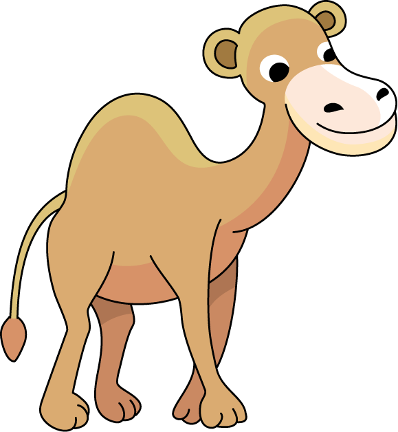 Free Camel Clipart Clip Art Pictures Graphics Illustrations - Camel And Small Clipart (579x628), Png Download