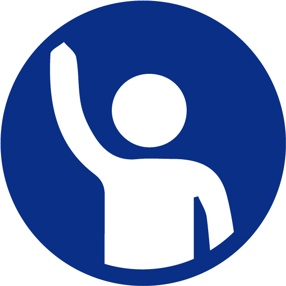 Interested In Getting Involved With The Pto - Raise Your Hand Icon (600x600), Png Download