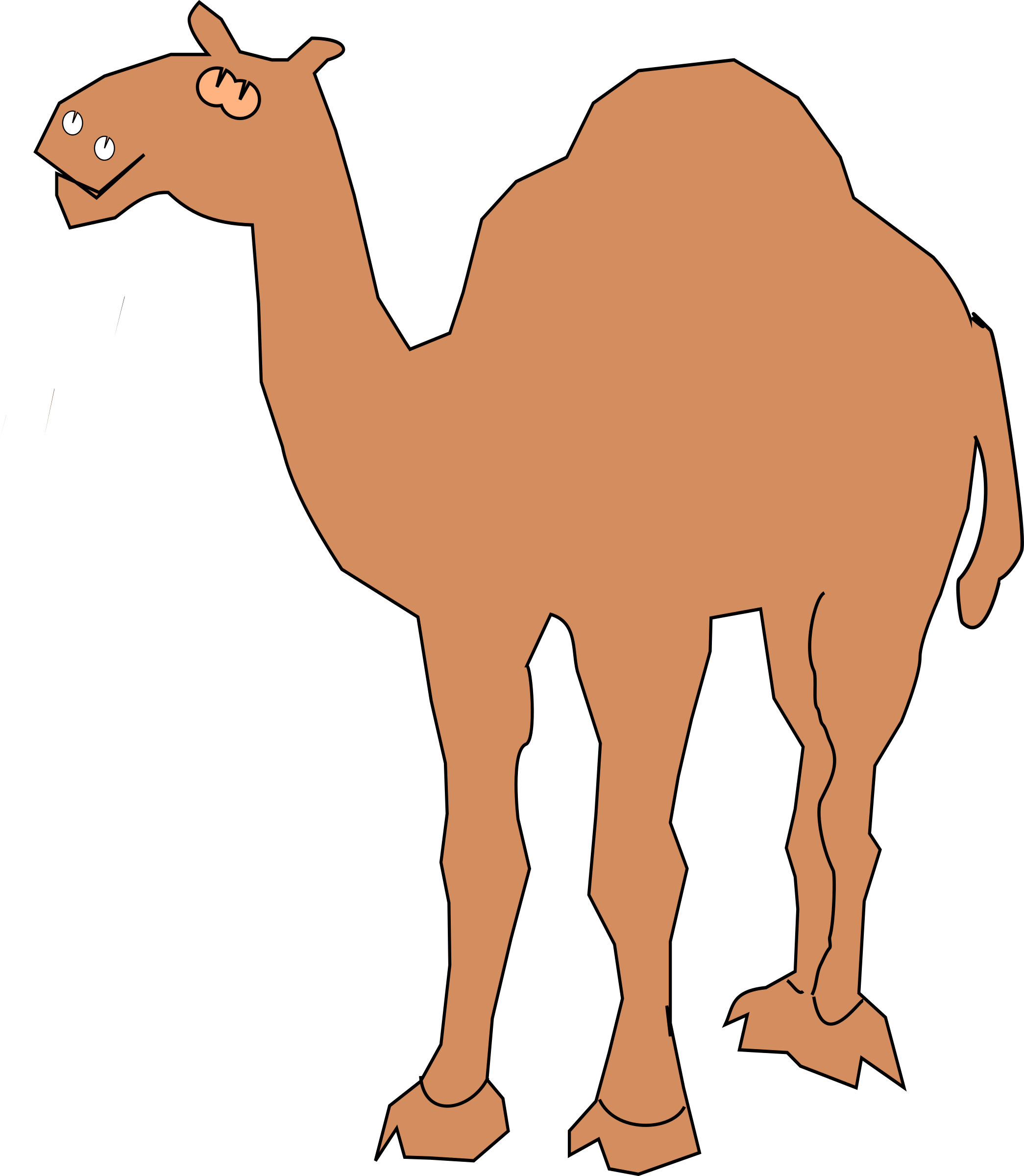 Camel Clipart Big Animal - Clipart Of Camel (2090x2400), Png Download