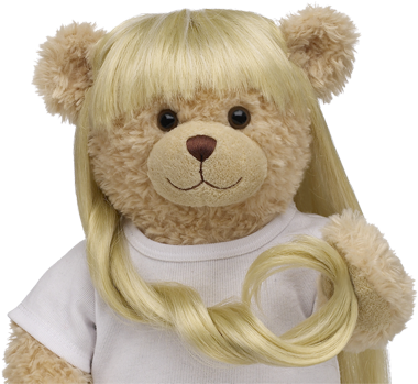 Glow In The Dark Blonde Wig For Rapunzel Build A Bear - Build A Bear Blonde Wig (400x400), Png Download
