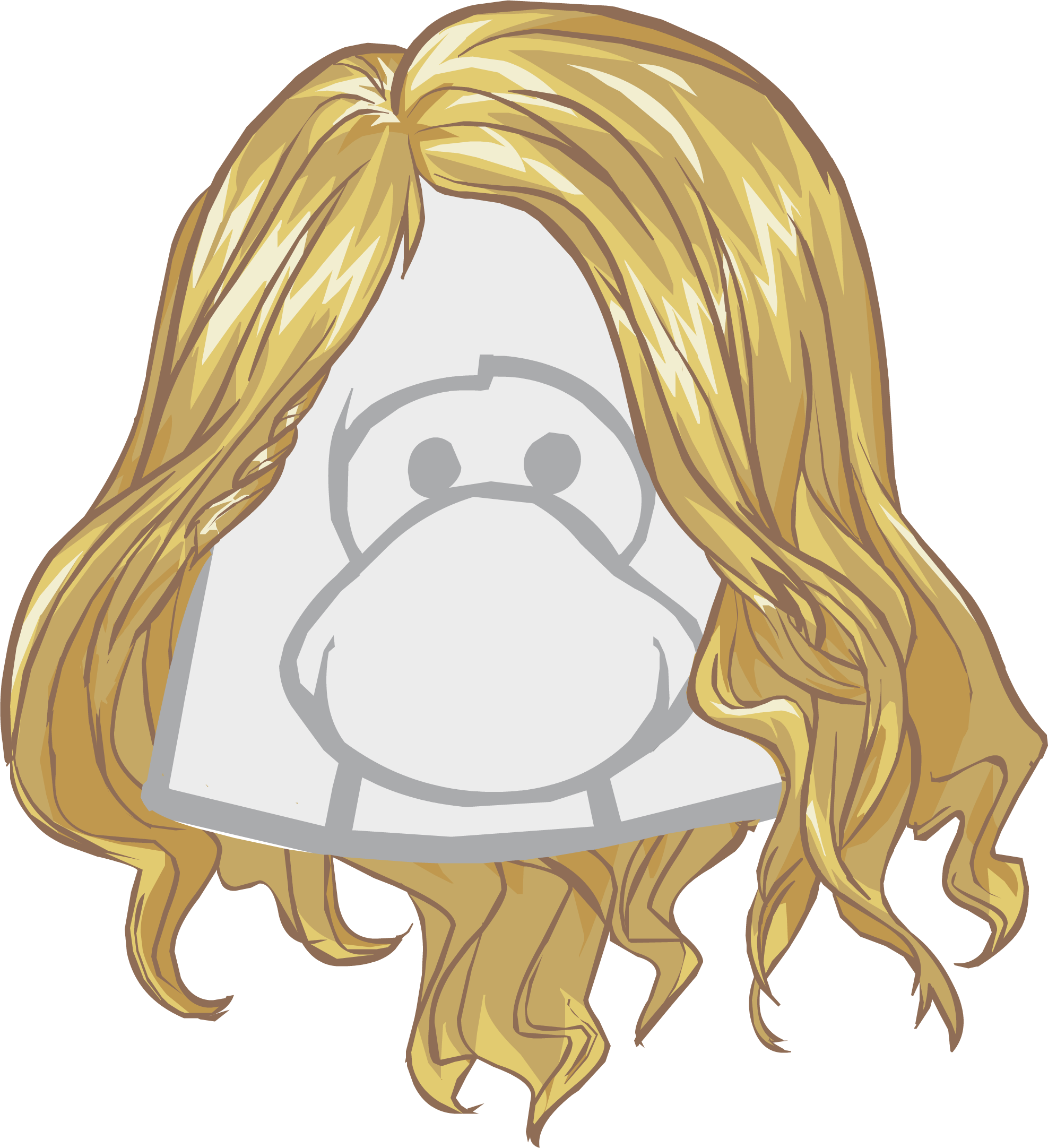 The Golden Locks Icon - Club Penguin The Flip (983x1067), Png Download
