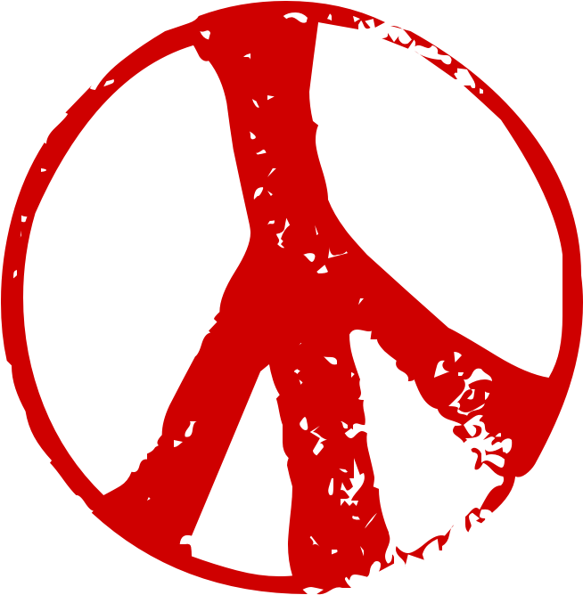 Peace - Peace Wall Clock (673x689), Png Download