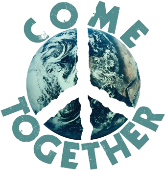 Peace On Earth And A Paid Off Mortgage - Hippie World Peace (350x350), Png Download