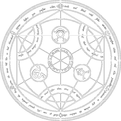 Transmutation-circle - Tumblr - Transmutation Circle No Background (500x500), Png Download