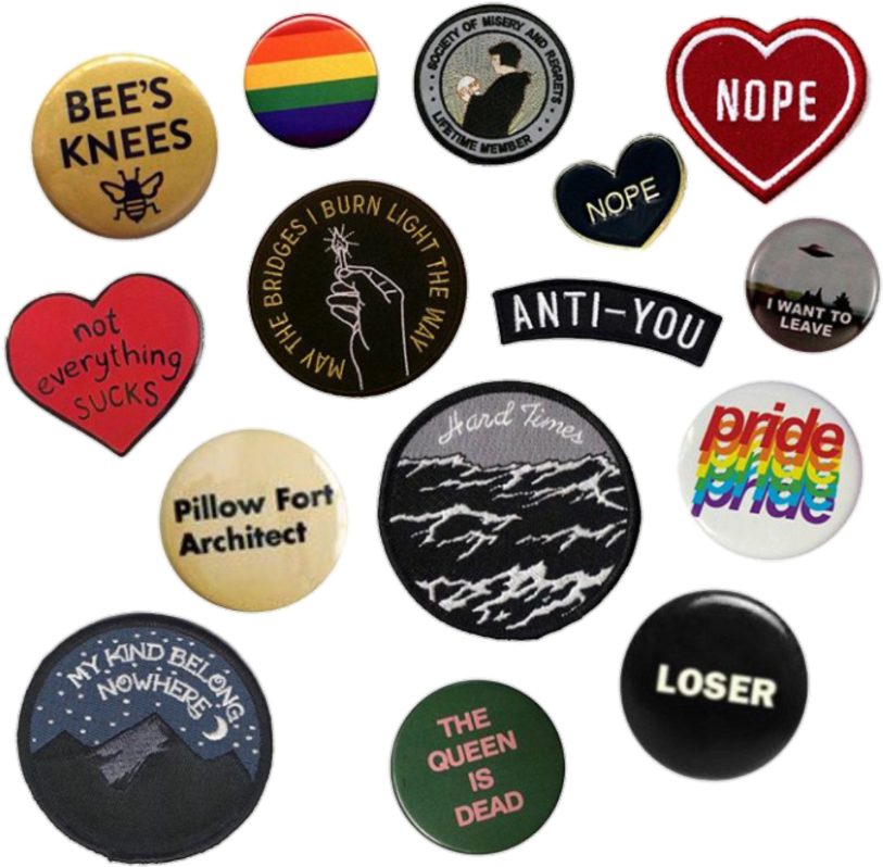 Vector Royalty Free Download Aesthetic Pins Art Moodboards - Pins Tumblr Png (1024x1024), Png Download