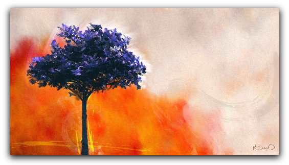 Canvas, Poster, Frame, Brush Effect, Art Paintings - Painting (600x327), Png Download