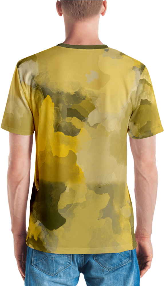 Yellow Orche Watercolor T Shirt T Shirt Zazuze - T-shirt (1000x1000), Png Download