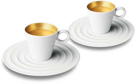 Premium Espresso Gold Ring - Sp.offer! Nespresso 4 Touch (mug,espresso,lungo,cappuccino (444x540), Png Download
