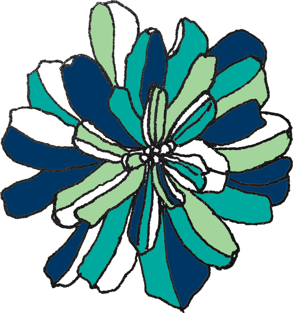 Blue Flower (1000x1068), Png Download