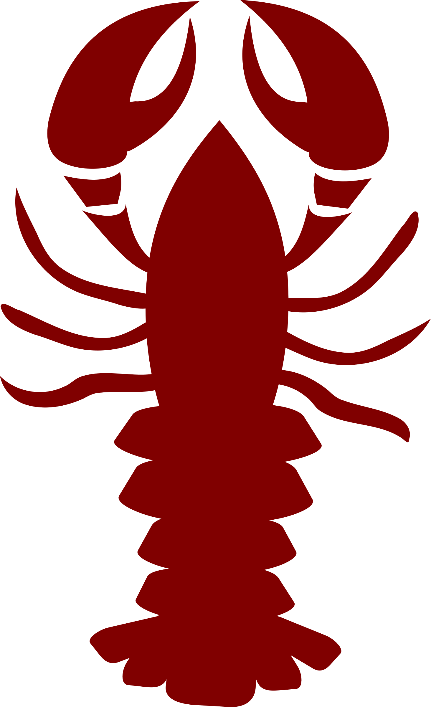 Crawfish Vector File - Lobster Clipart Png (1463x2400), Png Download