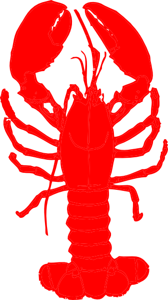 Crawfish Clipart Crayfish - Clip Art Lobster (336x599), Png Download