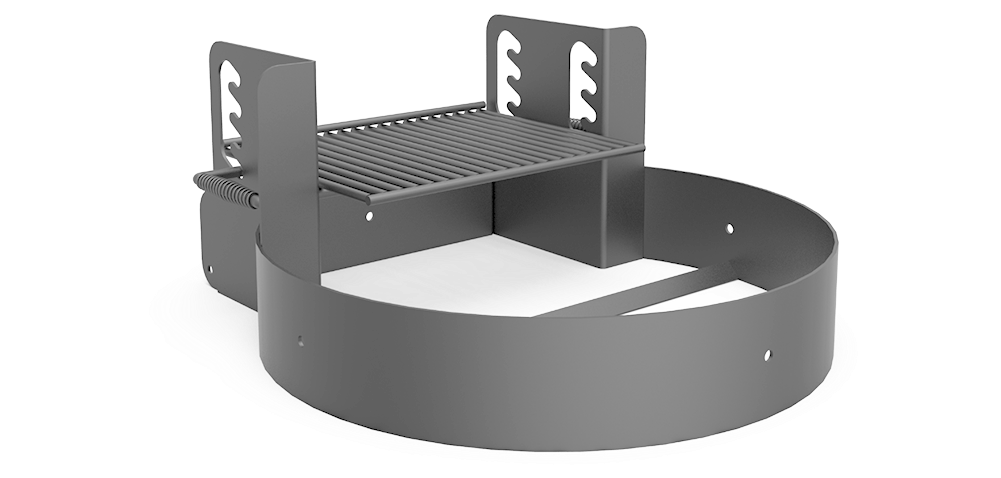 Adjustable Grate Fire Ring - Product (1000x563), Png Download