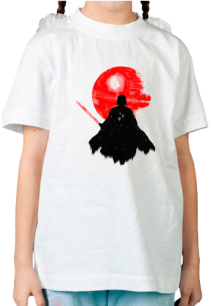 Детская Футболка Dark - Minimalista Tatuaje Darth Vader (380x440), Png Download