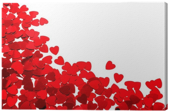 Red Heart Shaped Confetti Background Or Horizontal - Confetti (400x400), Png Download