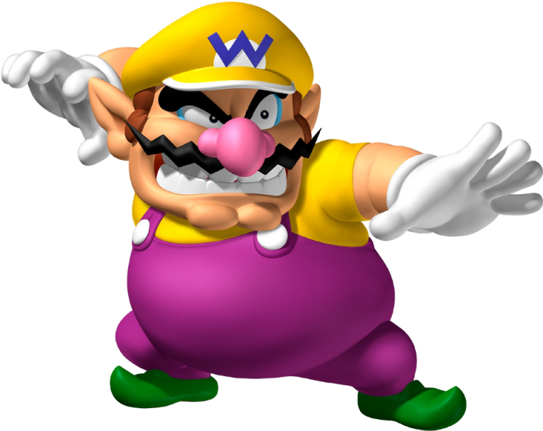 Being Mario's Evil Counterpart It Is No Wonder The - Wario Mario (800x644), Png Download