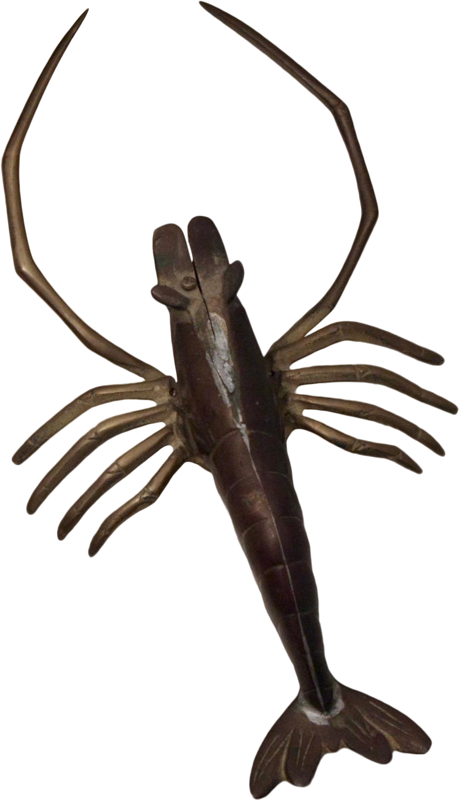 Large Brass Crawfish Wall Sculpture On Chairish - Sculpture (999x1743), Png Download