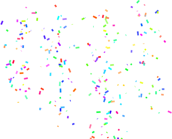 Confetti Png Transparent Images - Confetti Free Download Png (640x480), Png Download