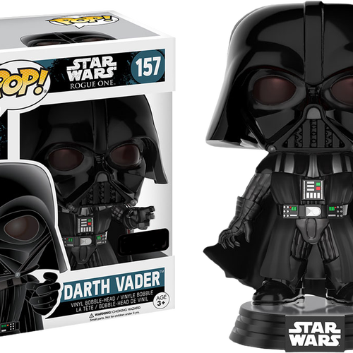 Funko Pop Star Wars Darth Vader (500x500), Png Download