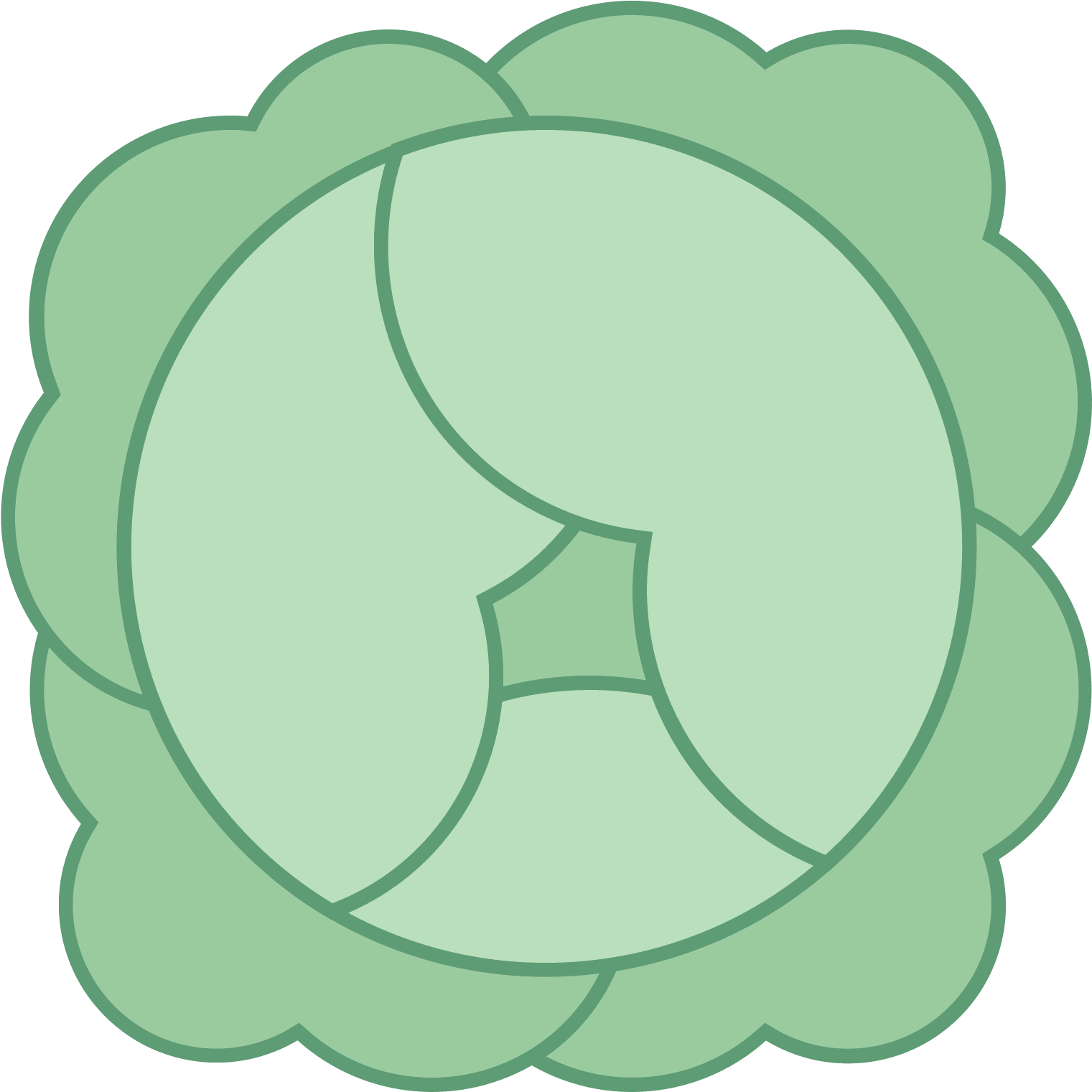 This Is The Logo For Cabbage Which Is In The Shape - Galactooligosaccharide (1600x1600), Png Download