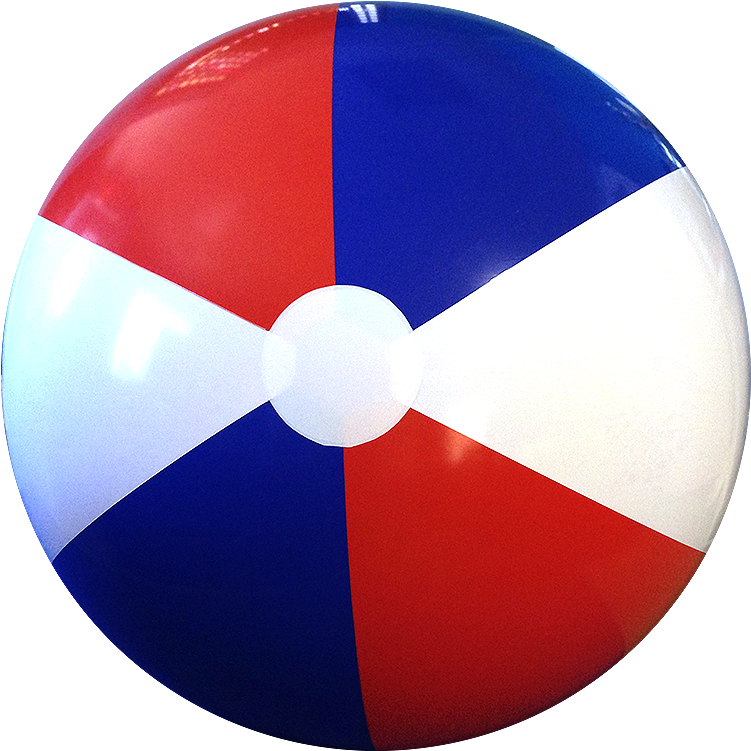 Largest Selection Of Beach Balls With Fast Delivery - Red And Blue Beach Ball (800x800), Png Download