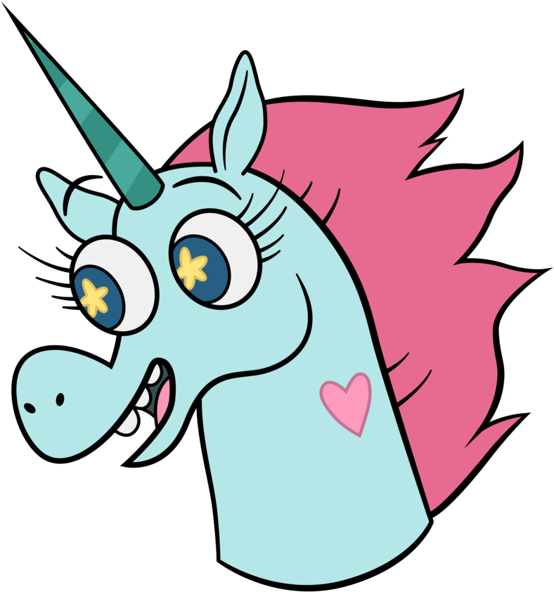 Pony Head - Star Vs Las Fuerzas Del Mal Pony Head (894x894), Png Download