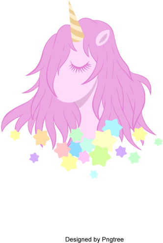 Cute Magical Unicorn Head Vector Design, Unicorn, Vector, - Vector Graphics (640x640), Png Download