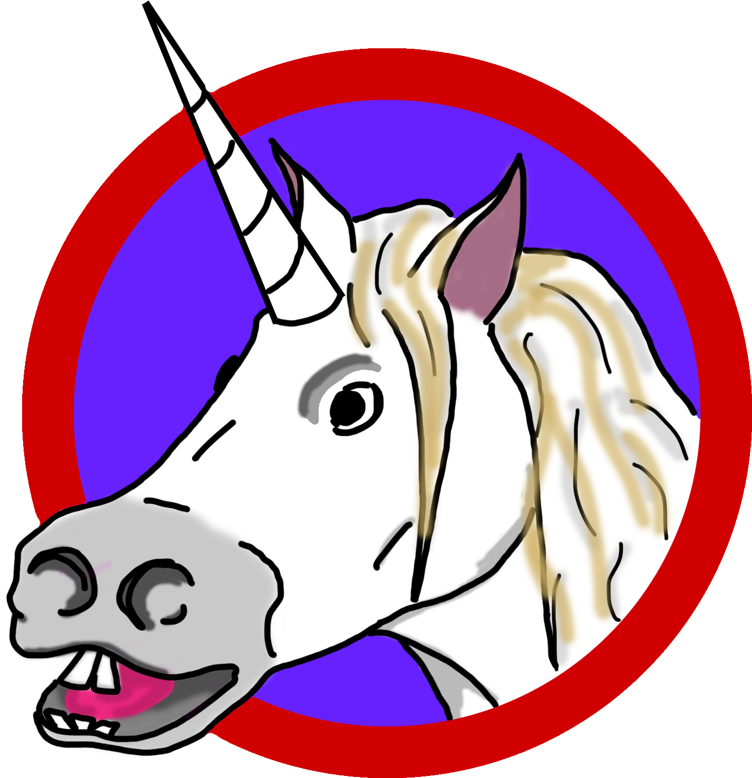 Unicorn Head Clip Art - Clip Art (1726x1725), Png Download