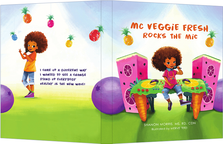Books - Mc Veggie Fresh Rocks The Mic (784x521), Png Download