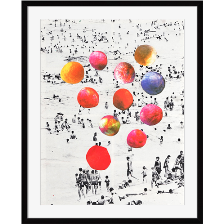 Beach Balls Framed Art - Gallery Direct Beach Balls Graphic Art On Wrapped Canvas (575x575), Png Download