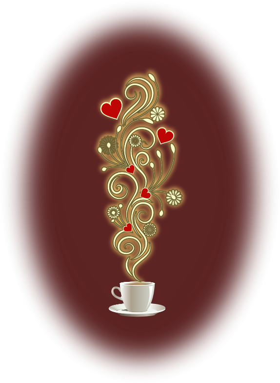 Drawing Of A Coffee Cup With Curly Steam And Hearts - Coffee Lover Trucker Hat, Adult Unisex, Tan (800x800), Png Download