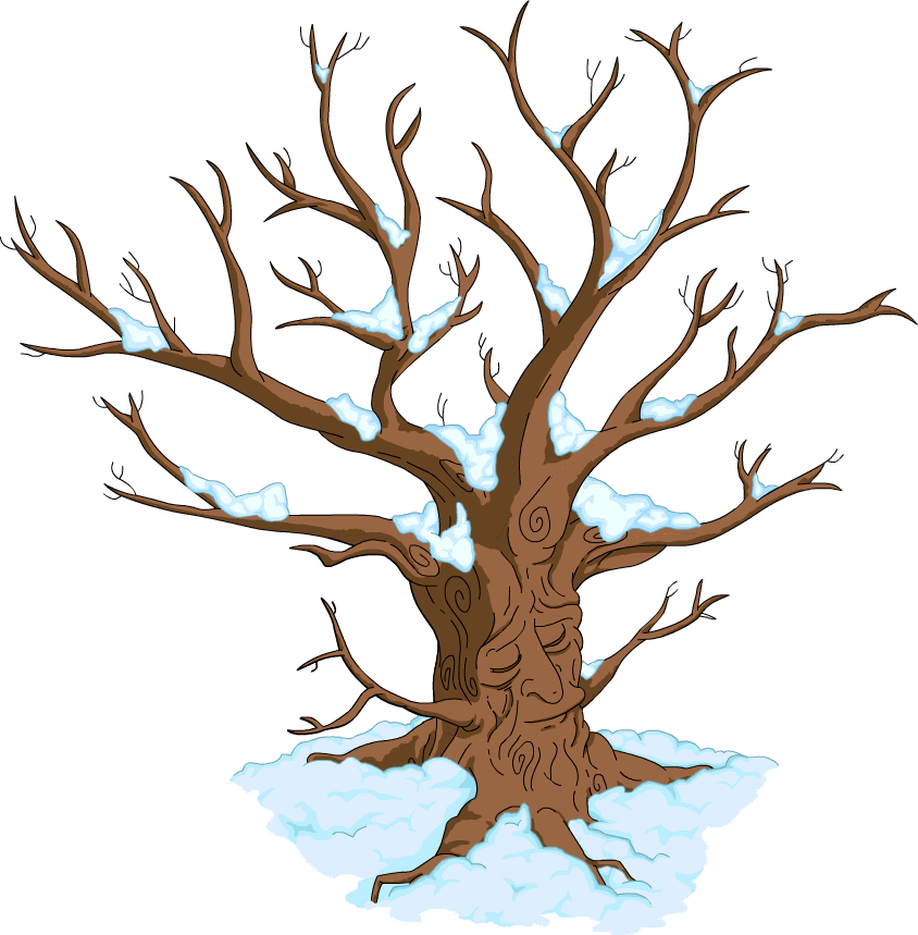 Old Tree Spirit Snow Menu - Simpsons Tapped Out Old Tree Spirit (844x859), Png Download