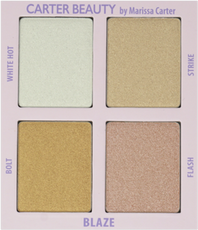 Highlighter Palette In Blaze - Carter Beauty Cosmetics (1000x1000), Png Download
