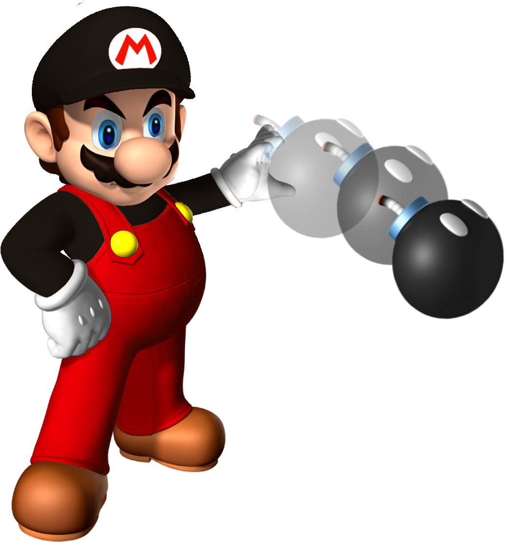 Mario Playing Png Image - Mario Bros Em Png (1067x1111), Png Download