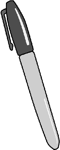 Mb Image/png - Sharpie Clipart (250x500), Png Download