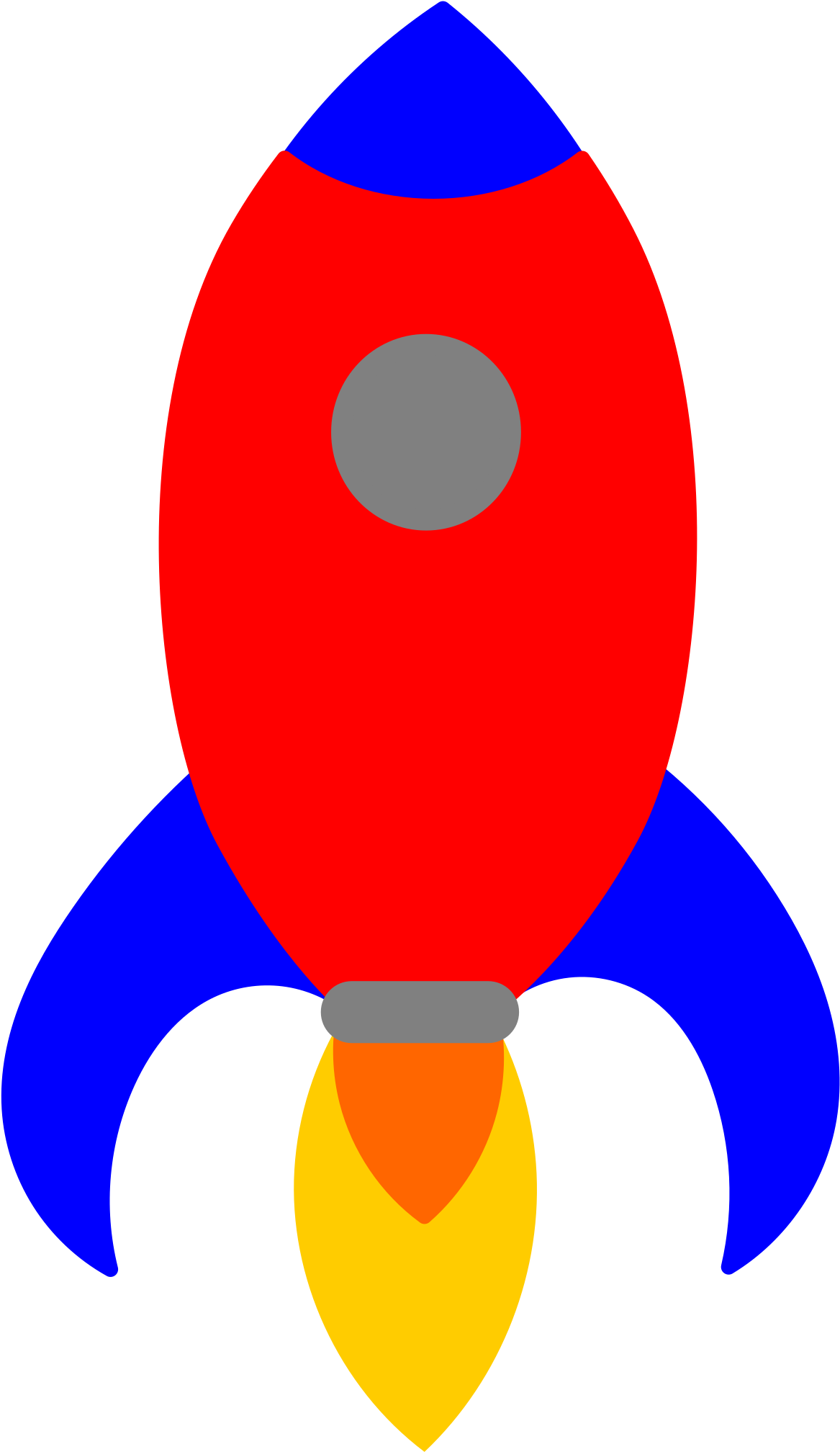 Primary Icons Png Free And Downloads - Rakety Kreslené (1547x2400), Png Download