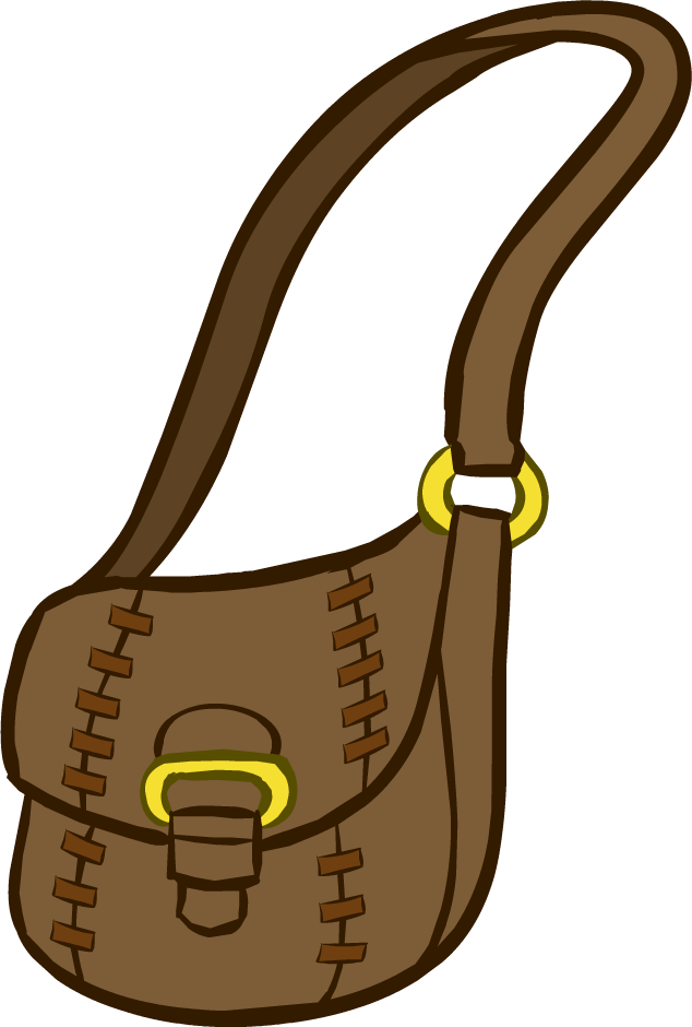 Leather Purse - Club Penguin Purse (634x940), Png Download