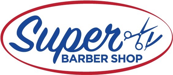 Sbs Logo Color - Super Barber Shop Logo (576x253), Png Download