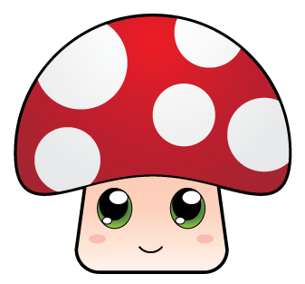 Jpg Freeuse Download Cute Mushroom Clipart At Getdrawings - Mushroom Kawaii (500x500), Png Download